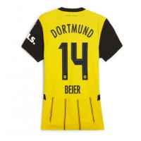 Dres Borussia Dortmund Maximilian Beier #14 Domáci pre Ženy 2024-25 Krátky Rukáv